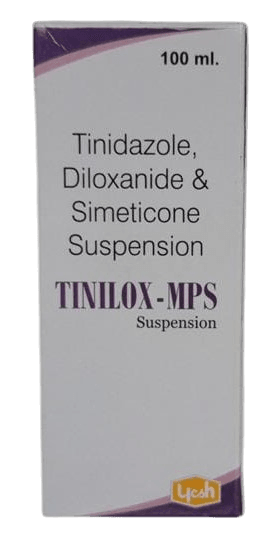 TINILOX MPS SUSPENSION (TINIDAZOLE/DILOXANIDE) 100mls