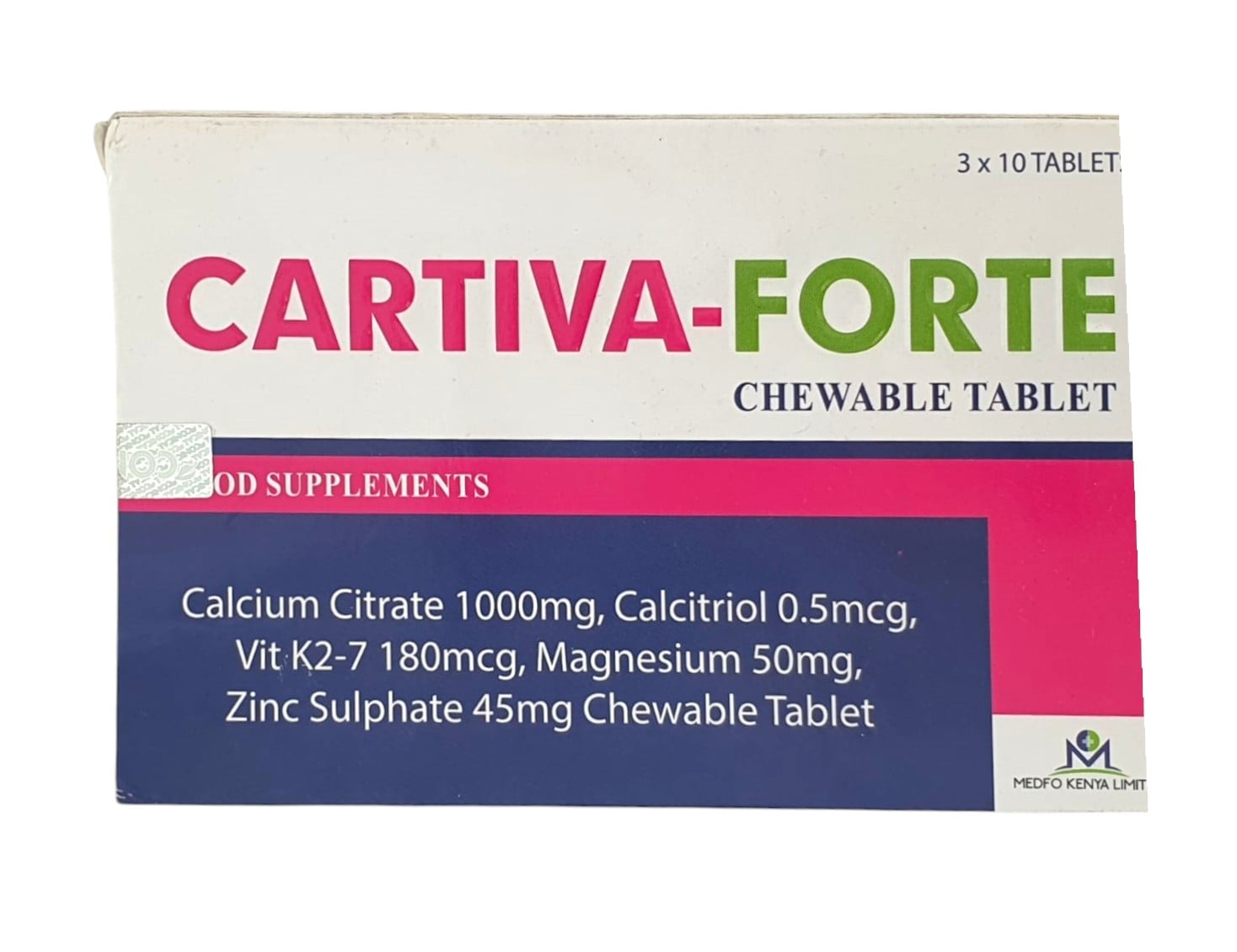 CARTIVA- FORTE TABS 30S