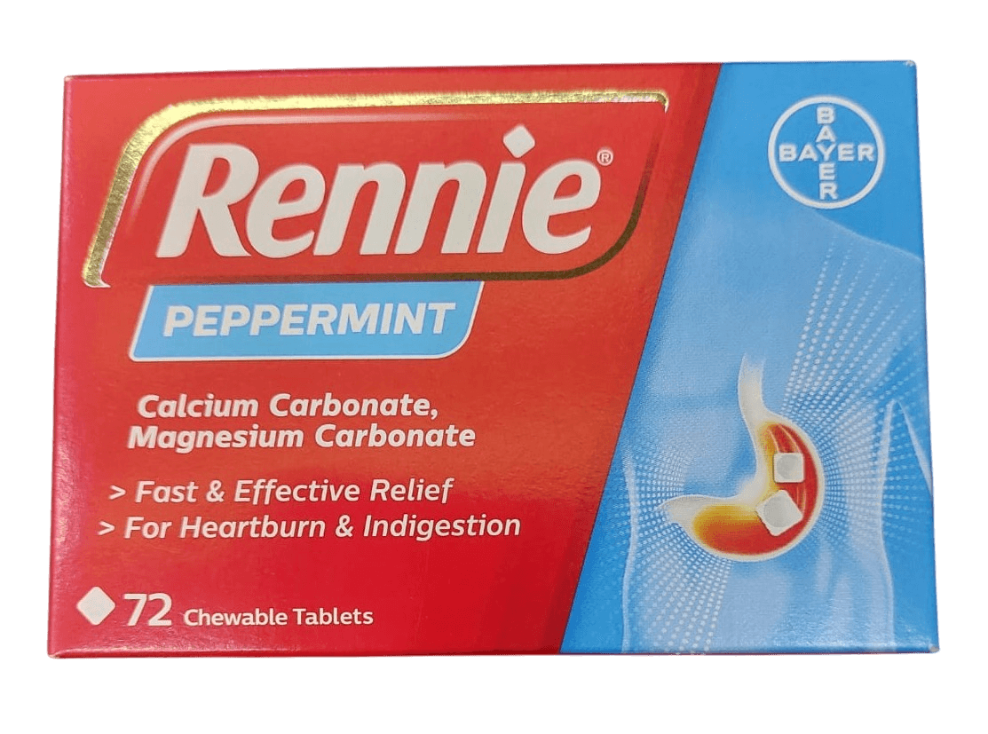 RENNIE PEPPERMINT TABS 72S
