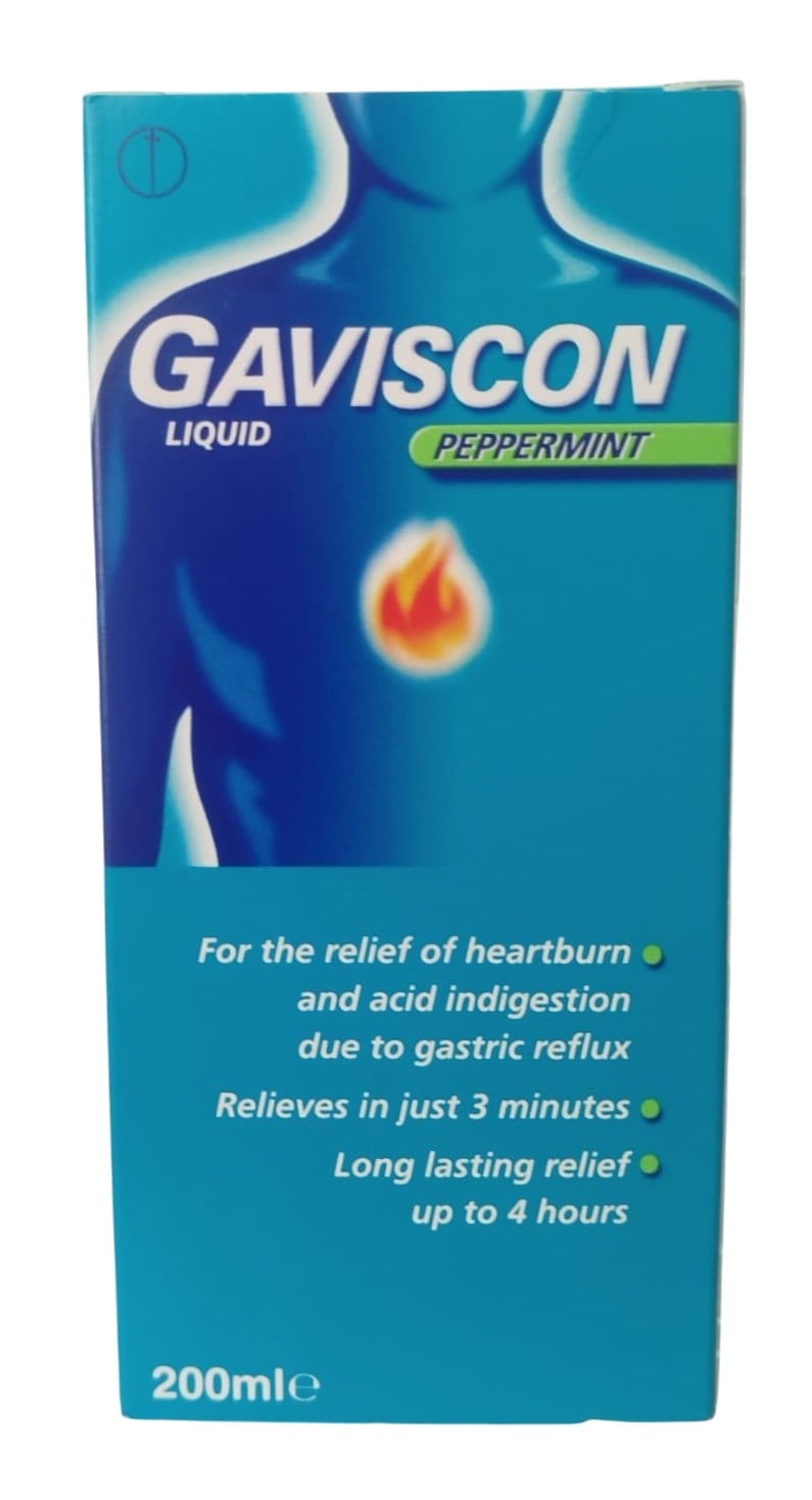 GAVISCON LIQUID PEPPERMINT 200ML