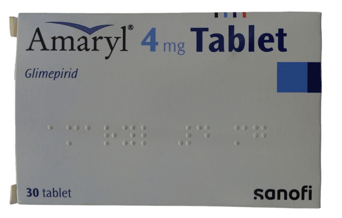 AMARYL 4MG P TABLETS 30'S