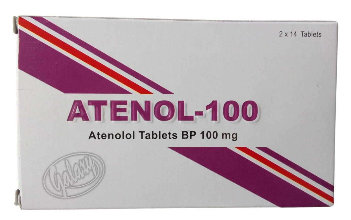 ATENOL (ATENOLOL) 100MG TABLETS 28'S