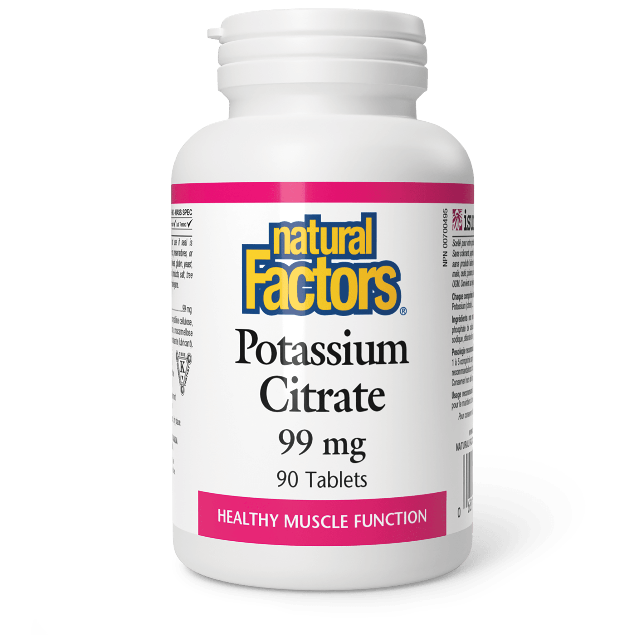 NATURAL FACTORS POTASSIUM CITRATE 99MG 90TABLETS