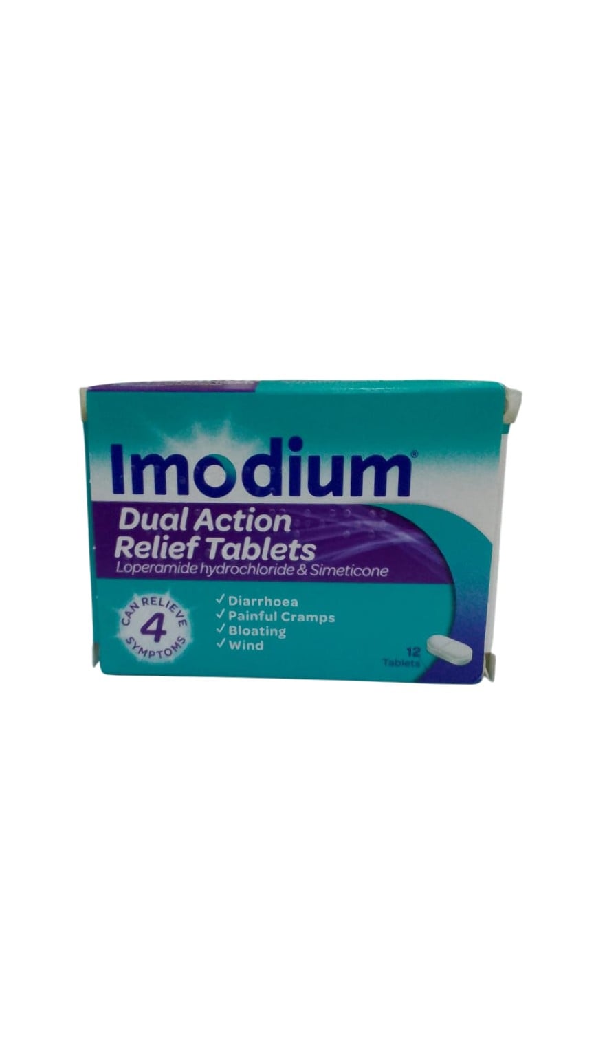 IMODIUM DUAL ACTION RELIEF TABS 12 TABS
