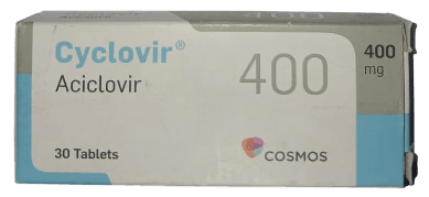 CYCLOVIR (ACYCLOVIR) 400MG TABLETS 30'S