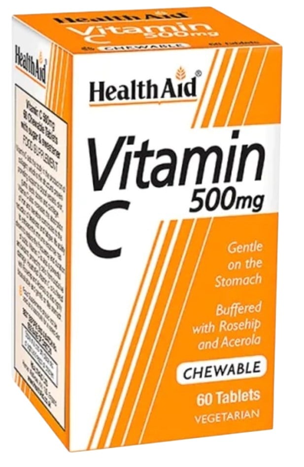 HEALTHAID VITAMIN C 500MG CHEWABLE 60's