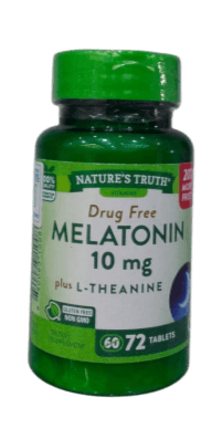 NATURES TRUTH MELATONIN 10MG L-THEANINE  72'S
