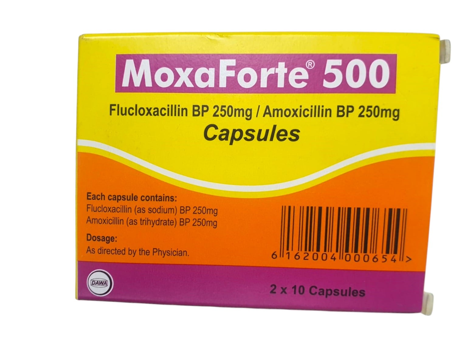 MOXAFORTE 500MG CAPS
