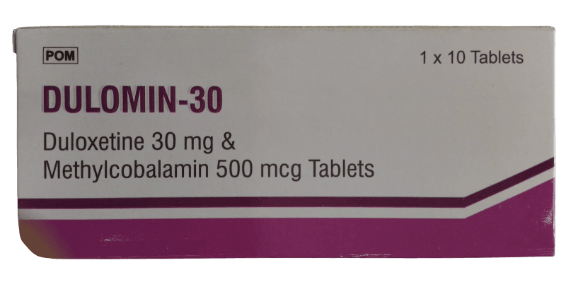 DULOMIN 30MG/500MCG TABS 10'S