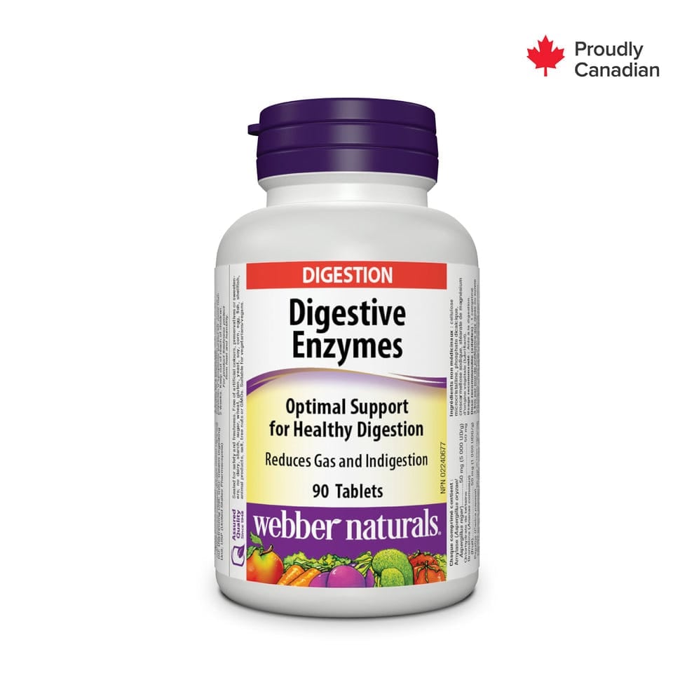 WEBBER NATURALS DIGESTIVE ENZYMES TABLETS 90'S