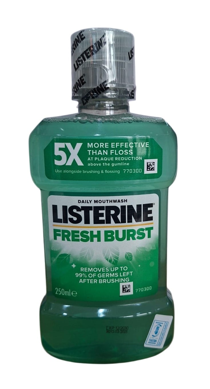 LISTERINE FRESHBURST MINT MOUTHWASH, 250ML