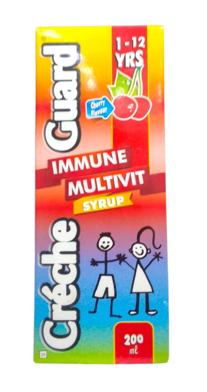 CRECHE GUARD IMMUNE MULTIVITAMIN 1-12 YRS SYRUP 200ML