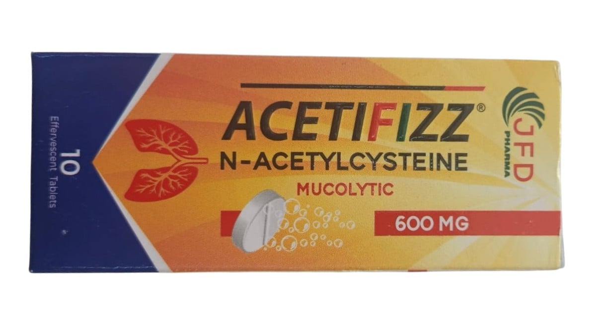 ACETIFIZZ EFFERVESCENT TABS (ACETYL CYSTEIN) 10'S