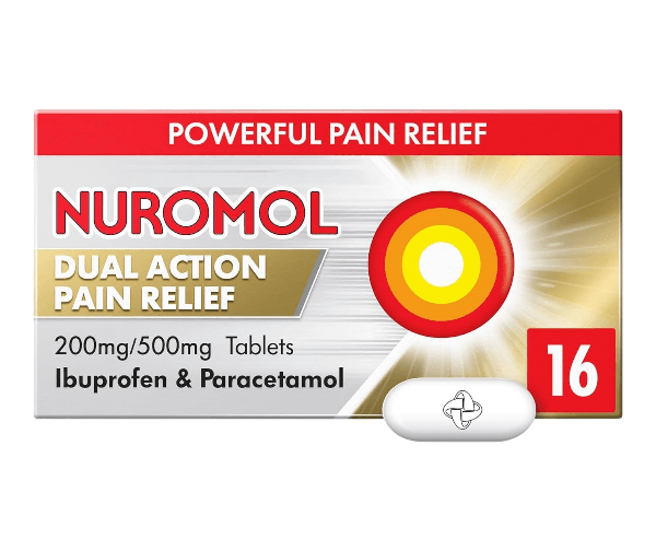 NUROMOL DUAL ACTION PAIN RELIEF TABLETS 16'S