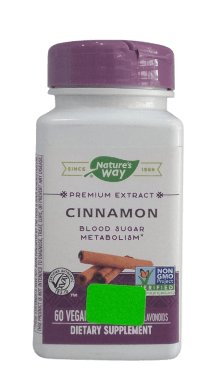 NATURES WAY CINNAMON VEGAN CAPSULES 60S
