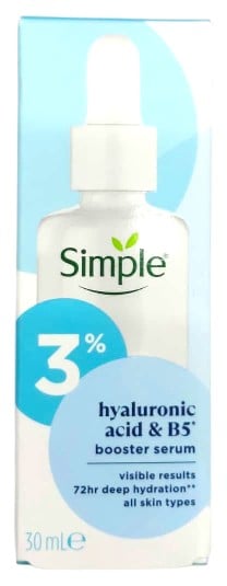 SIMPLE 3% HYALURONIC ACID + B5 BOOSTER SERUM 30ML
