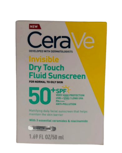 CERAVE INVISIBLE DRY TOUCH TOUCH FLUID SUNSCREEN SPF50 50ML