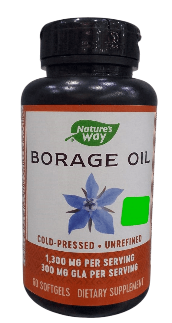 NATURES WAY BORAGE OIL SOFTGELS 60'S