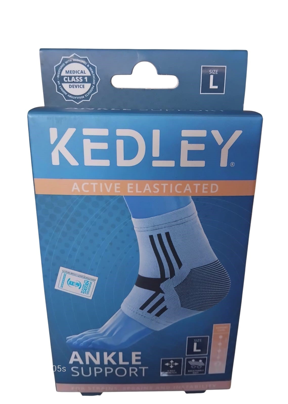 KEDLEY ELASTICATED ANKLE SUPPORT LARGE
