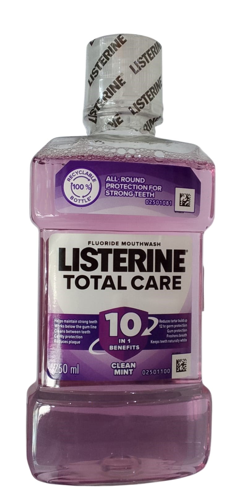 LISTERINE TOTAL CARE TEETH & GUM FRESHMINT 10 IN 1 250ML