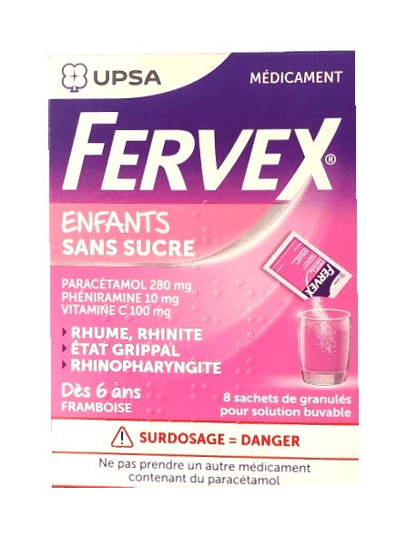FERVEX CHILD PARACETAMOL/PHENIRAMINE/VIT C SACHETS 8'S