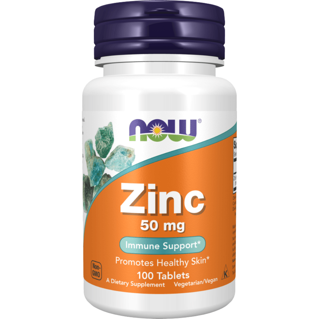 NOW ZINC GLUCONATE 50MG 100 TABLETS