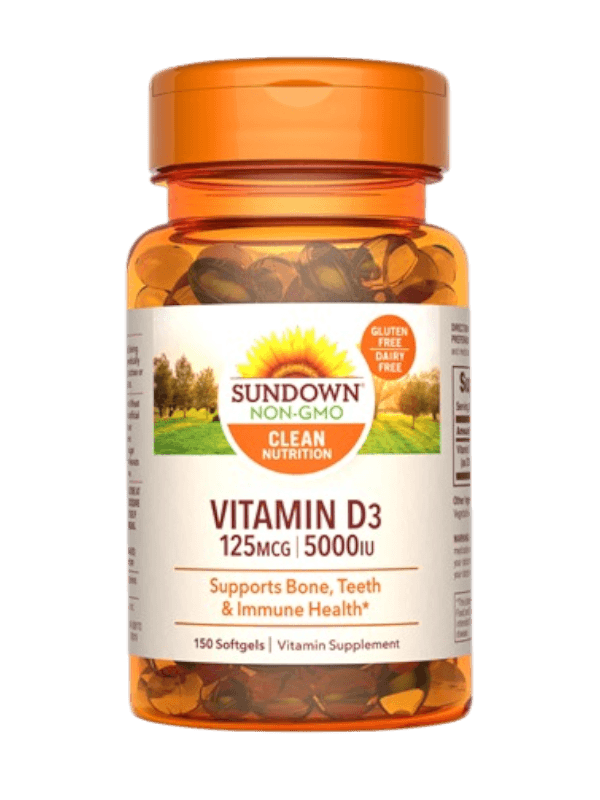 SUN DOWN VITAMIN D3 125/5000 , 150'S