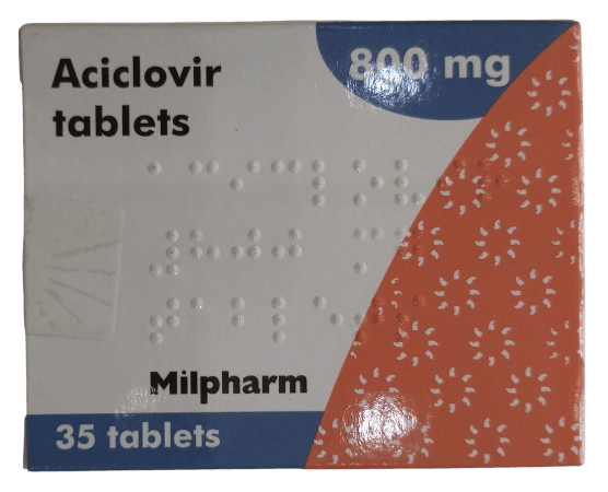 acyclovir 800mg tablets 35's