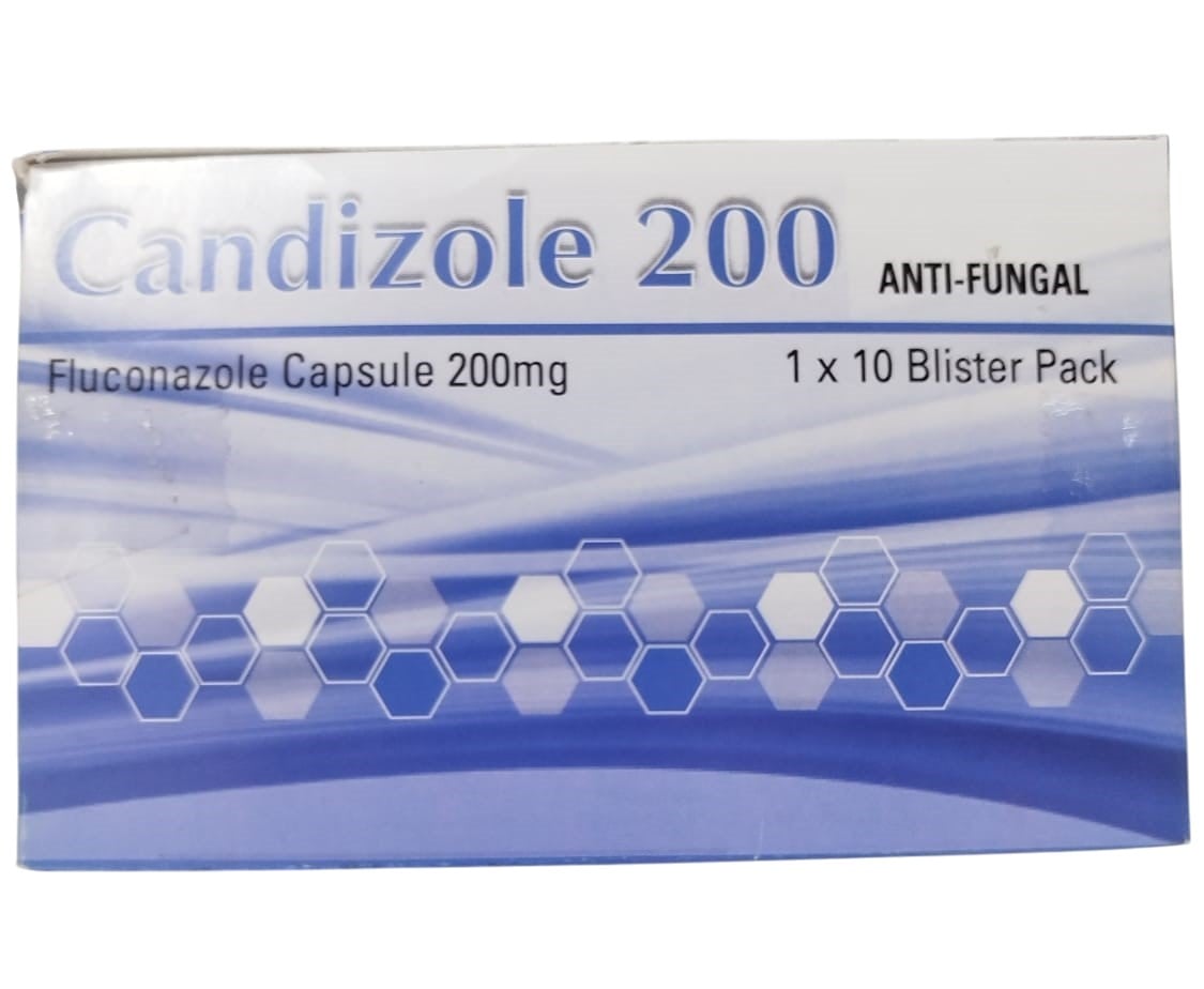 CANDIZOLE (FLUCONAZOLE) 200MG CAPSULES 10'S