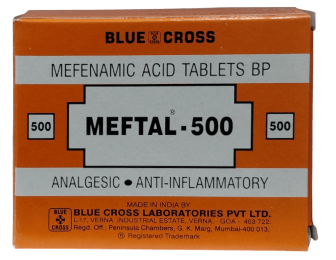 MEFTAL (MEFENAMIC) 500MG TABLETS 20'S