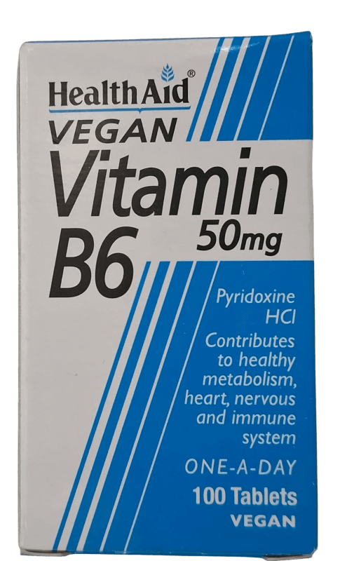 HEALTHAID VITAMIN B6 50MG 100'S