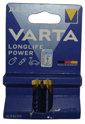 VARTA BATTERY TRIPLE (AAA) 2`S