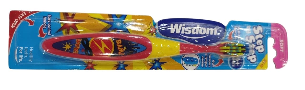 WISDOM KIDS STEP BY STEP 6+ TOOTH BRUSH