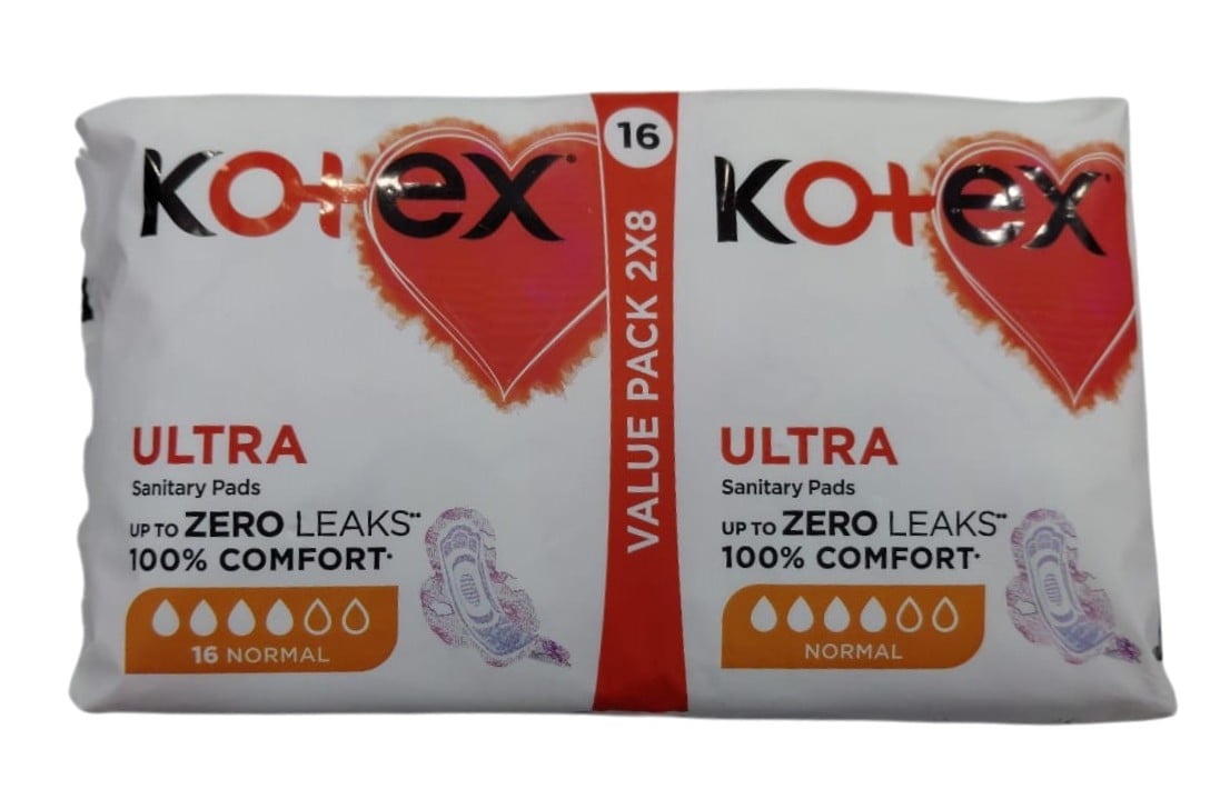 KOTEX VALUE PACK 2X8 ULTRA SANITARY PADS 16 NORMAL