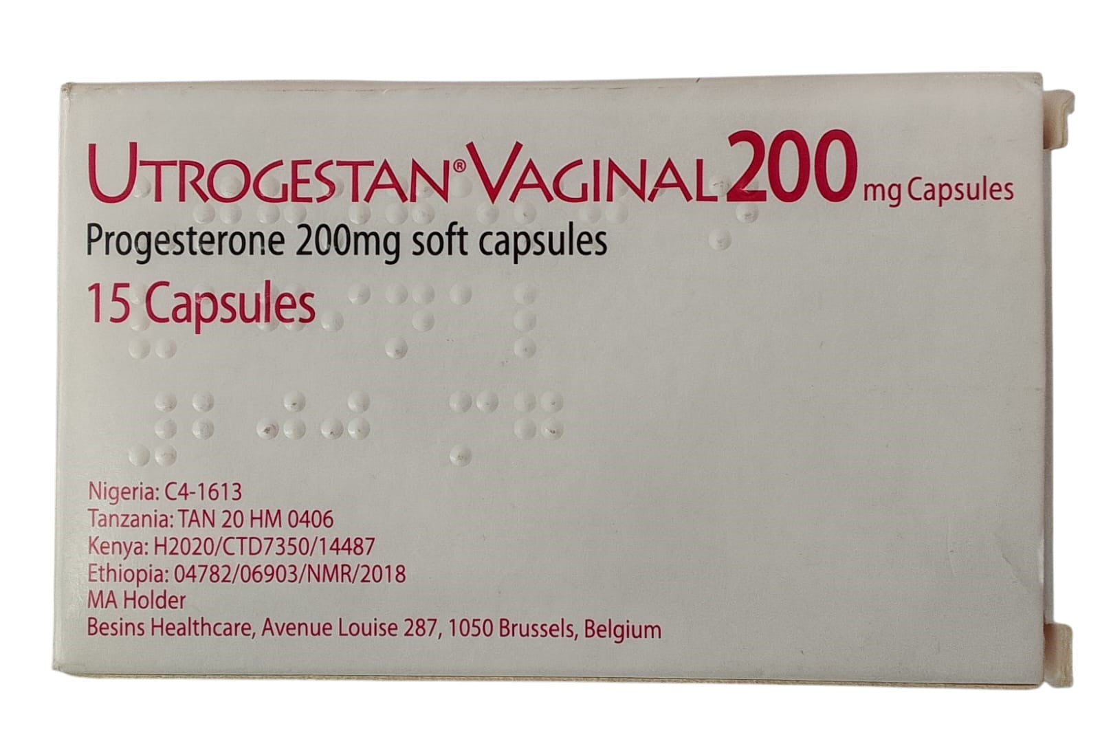 UTROGESTAN 200MG (PROGESTERONE) CAPSULES A5'S