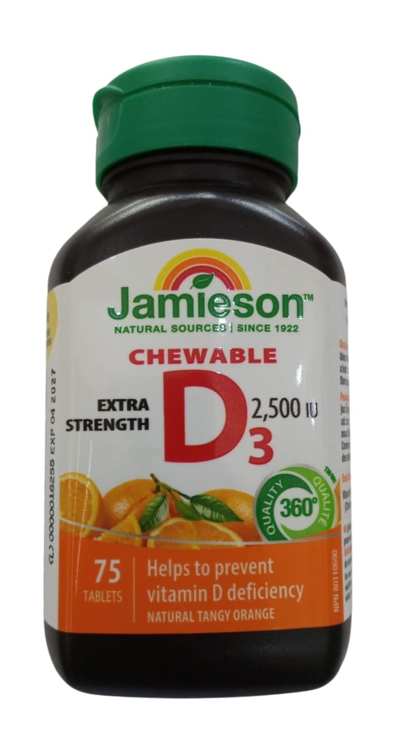 JAMIESON VITAMIN D3 2500IU