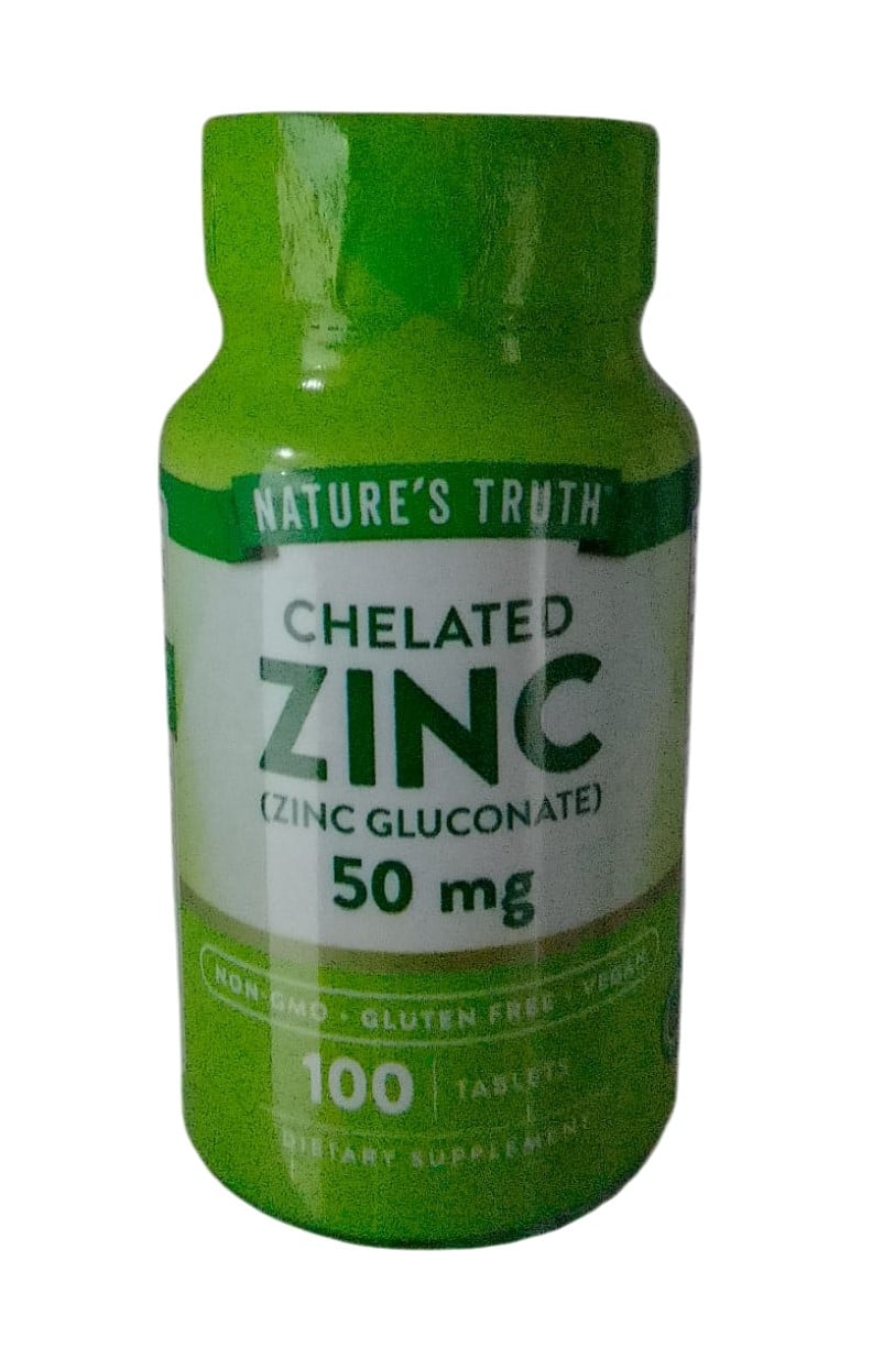 NATURES TRUTH ZINC GLUCONATE 50MG 100'S TABS