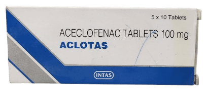 ACLOTAS 100MG TABLETS 50'S