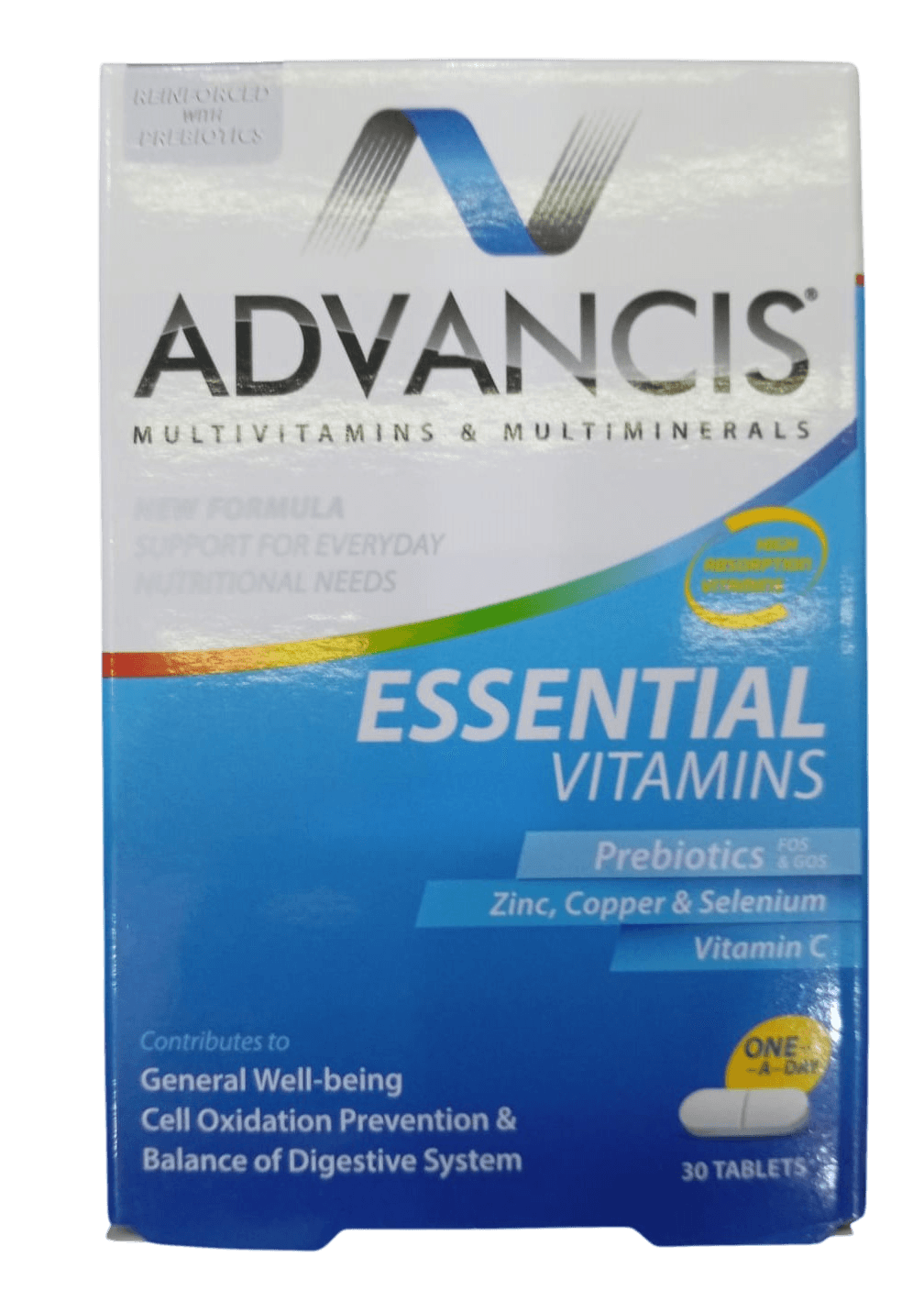 ADVANCIS ESSENTIAL VITAMINS TABS 30S