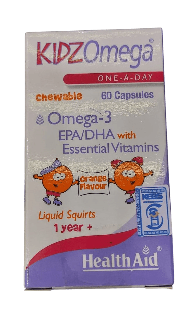HEALTH AID KIDZ OMEGA EPA/DHA ORANGE SQUIRTS 60'S