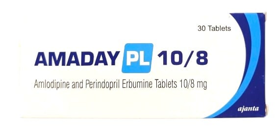 AMADAY PL (AMLODIPINE/PERINDOPRIL) 10MG/8MG TABLETS 30'S