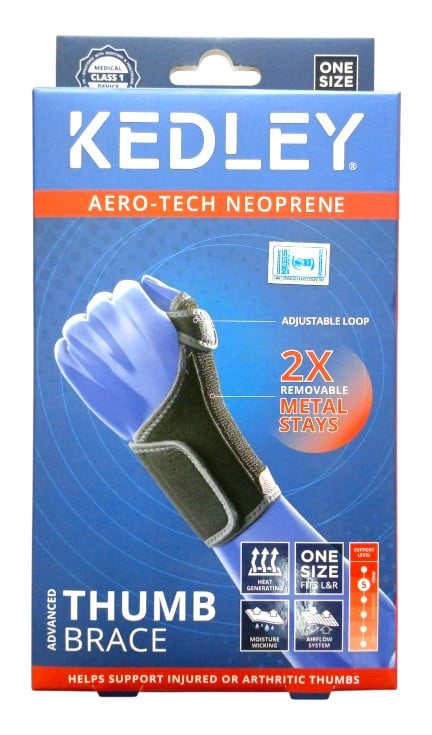 KEDLEY ADVANCED THUMB BRACES WITH STAY