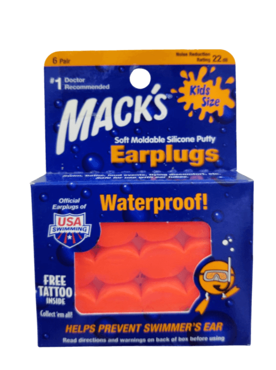 MACKS EARPLUGS SOFT MOLDABLE SILICON KIDS 6S