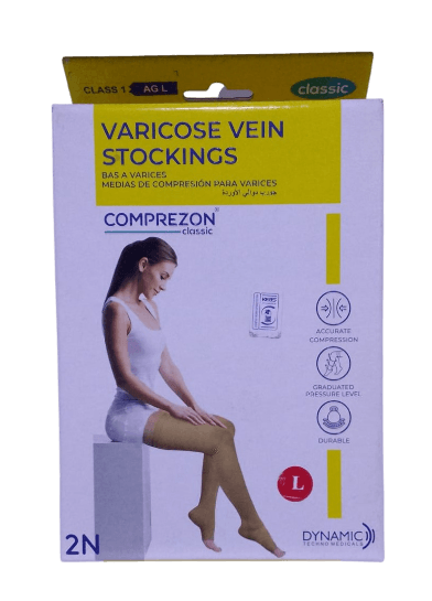 DYNAMIC VARICOSE VEIN STOCKING L LARGE
