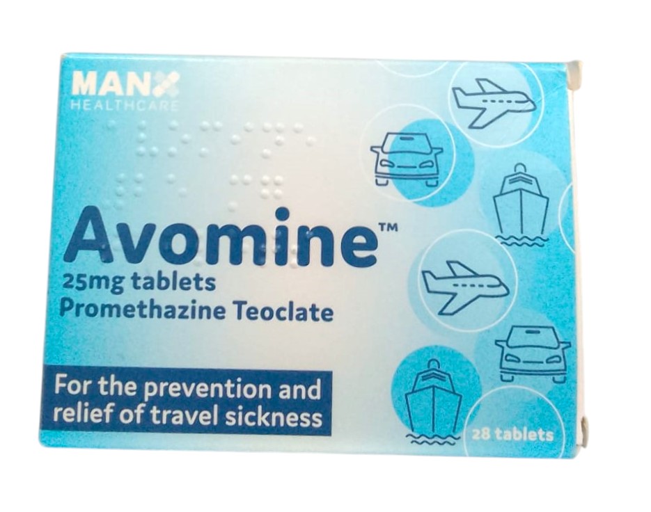 AVOMINE (PROMETHAZINE) 25MG TABLETS 10'S