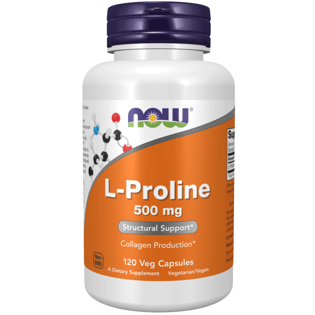 NOW L PROLINE 500MG 120VEG CAPSULES
