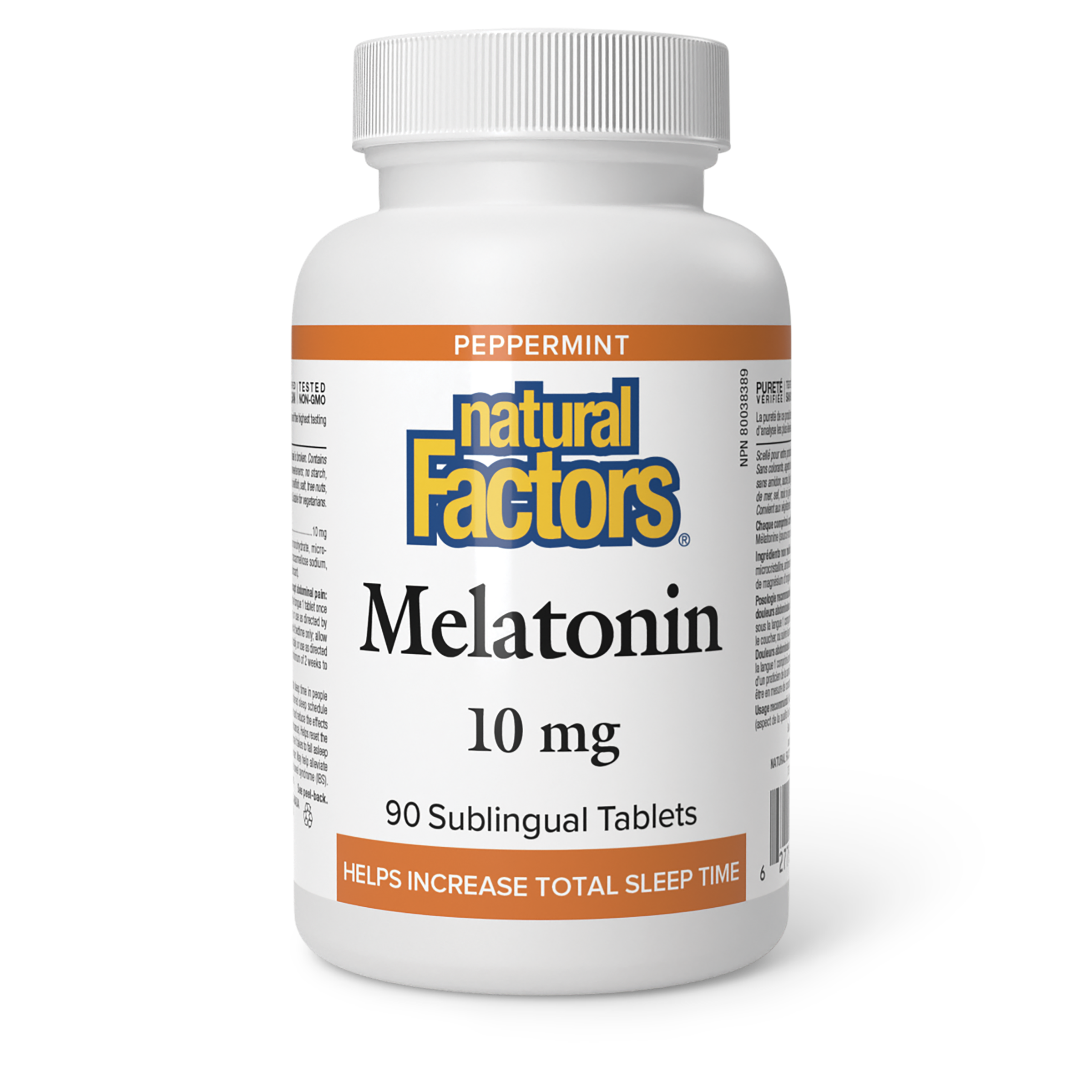 NATURAL FACTORS MELATONIN 10MG 90SUBLINGUAL TABLETS