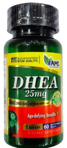 AMS DHEA 25MG CAPS 60'S