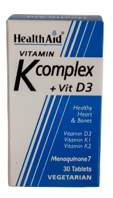 HEALTHAID VITAMIN K COMPLEX +VIT D 30S