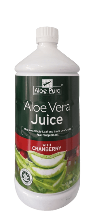 ALOE PURA ALOE VERA JUICE CRANBERRY 1 LITRE